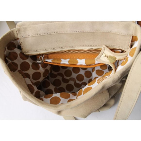 Bill Blass Robin Suede Crossbody Bag Wood Ash - Picture 11 of 12